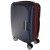 Mała walizka na kółkach SUMATRA ABS z zamkiem szyfrowym granatowo czerwona